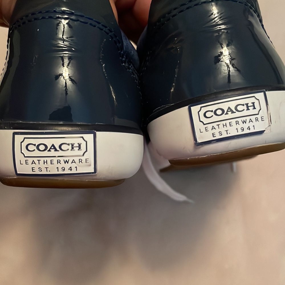 Coach Barrett navy blue tennis shoe size 5 - Picture 5 of 8
